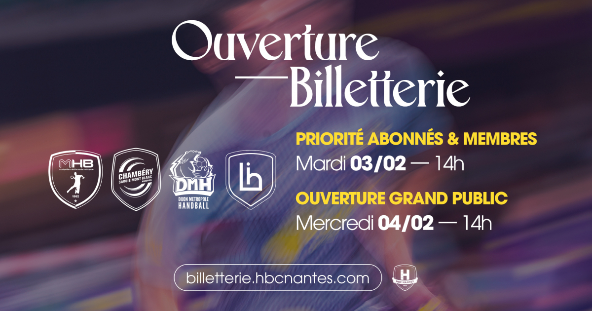Ticket Sales Open: Montpellier, Chambéry, Dijon, and Limoges Ticket Sales Open: Montpellier, Chambéry, Dijon, and Limoges