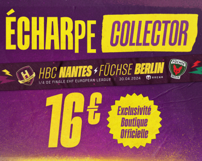 Echarpe collector HBC Nantes - Berlin