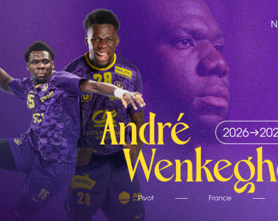 André Wenkegheu signe son premier contrat professionnel au HBC Nantes jusqu'en 2029