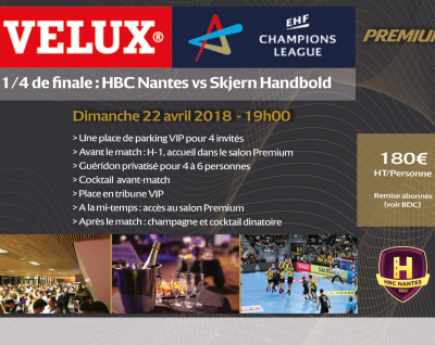 HBC Nantes – Skjern : Informations VIP