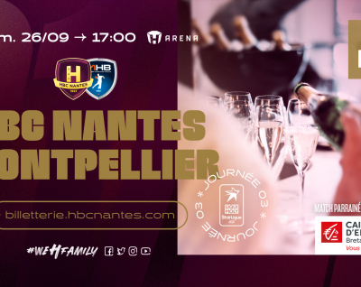 Offre découverte "VIP Lounge" pour le choc HBC Nantes - Montpellier
