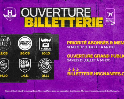 Ouverture billetterie : Les premiers matchs bientôt disponibles