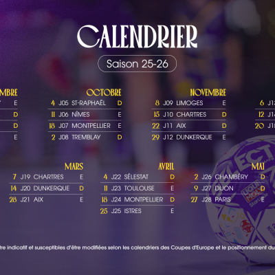 Le calendrier de Liqui Moly StarLigue 25-26 dévoilé