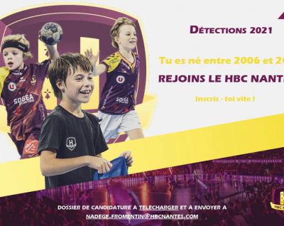 Nés entre 2006 et 2009, rejoignez les équipes jeunes du HBC Nantes