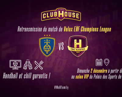 RK Celje - HBC Nantes: Rdv au #ClubHouse