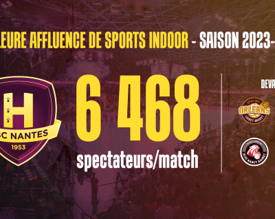 Le HBC Nantes, meilleure affluence moyenne de sports indoor 23-24