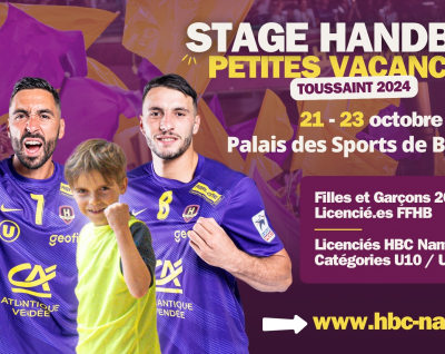 Toussaint 2024 : Stages du "H" avec le HBC Nantais