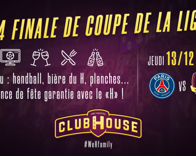 PSG Handball - HBC Nantes : rendez-vous au #ClubHouse