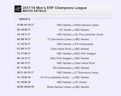 Le calendrier de la Ligue des Champions est connu!