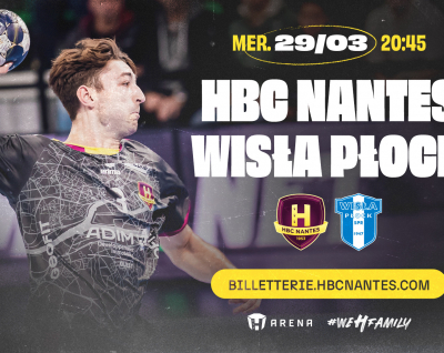 Ouverture billetterie : HBC Nantes - Wisla Plock