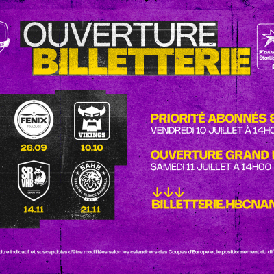 Ouverture billetterie : Les premiers matchs bientôt disponibles