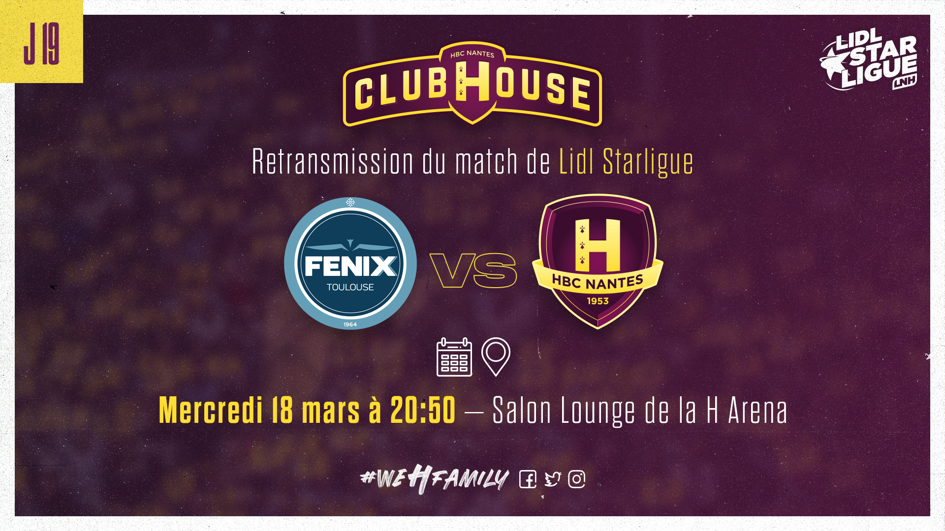 Toulouse – HBC Nantes : Rendez-vous au Club House