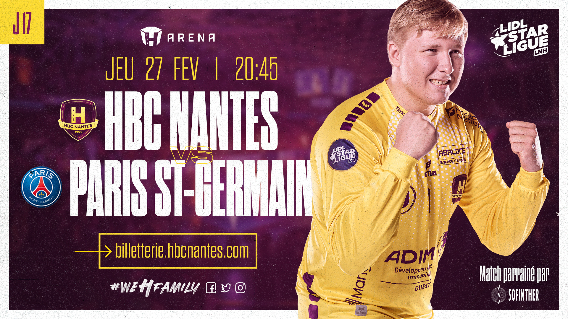 HBC Nantes - PSG Handball : GUICHETS FERMÉS