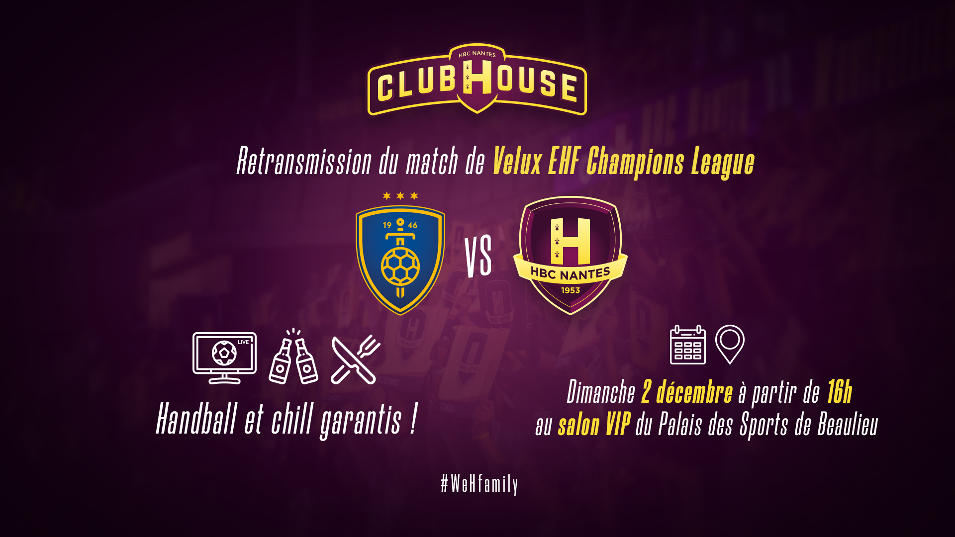 RK Celje - HBC Nantes: Rdv au #ClubHouse