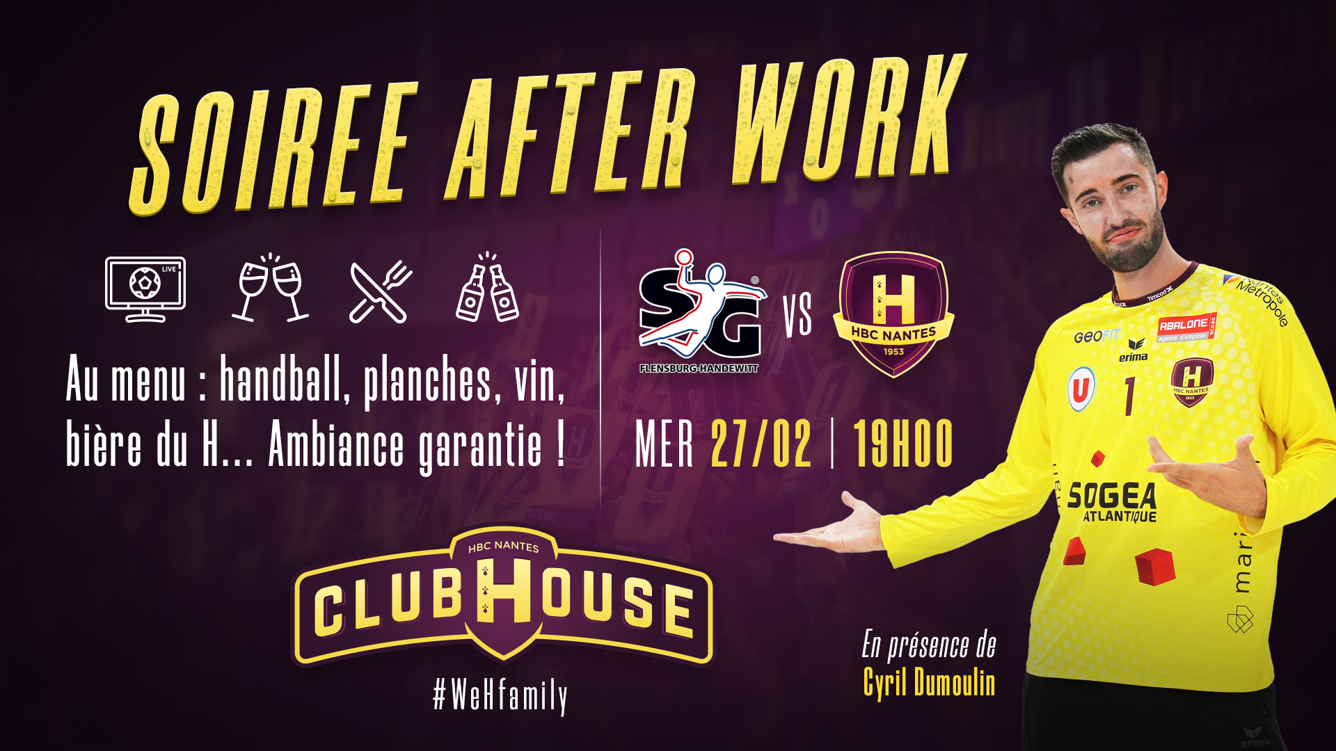 Flensburg - HBC Nantes : rendez-vous au Club House