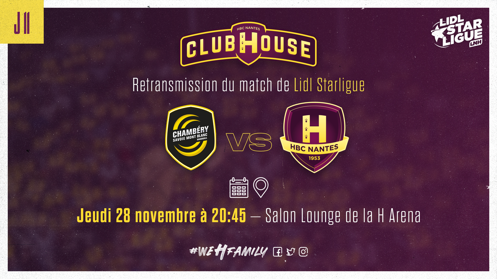 Chambéry - HBC Nantes : Rendez-vous au Club House