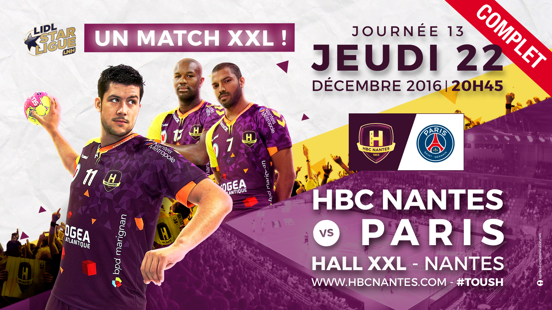 HBC Nantes / PSG, c'est complet
