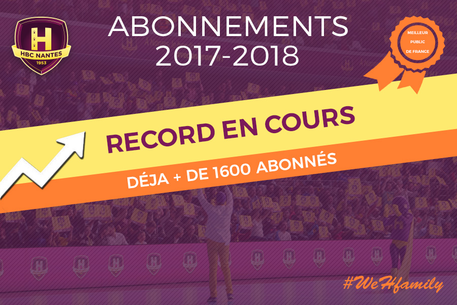 Nouveau record d’abonnés au HBC Nantes !