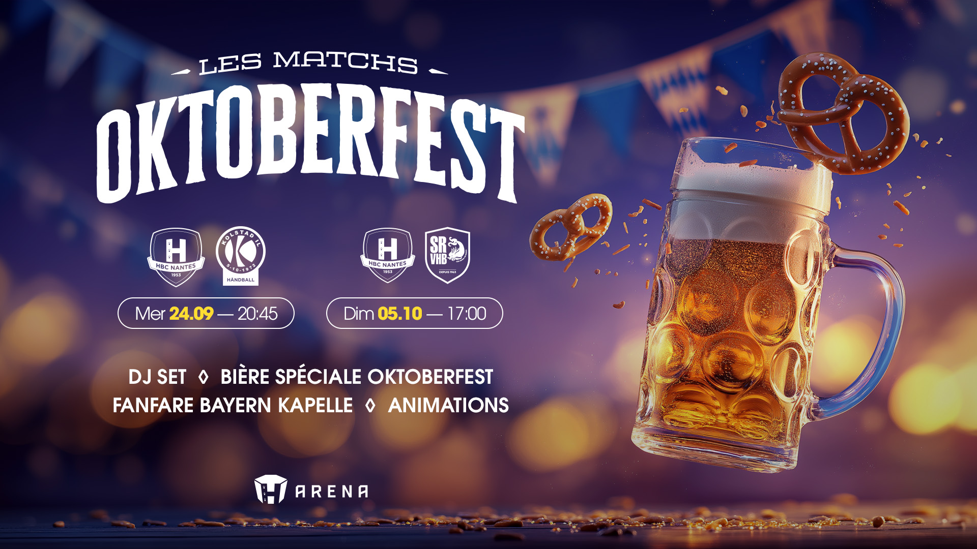 Les matchs Oktoberfest reviennent à la H Arena !