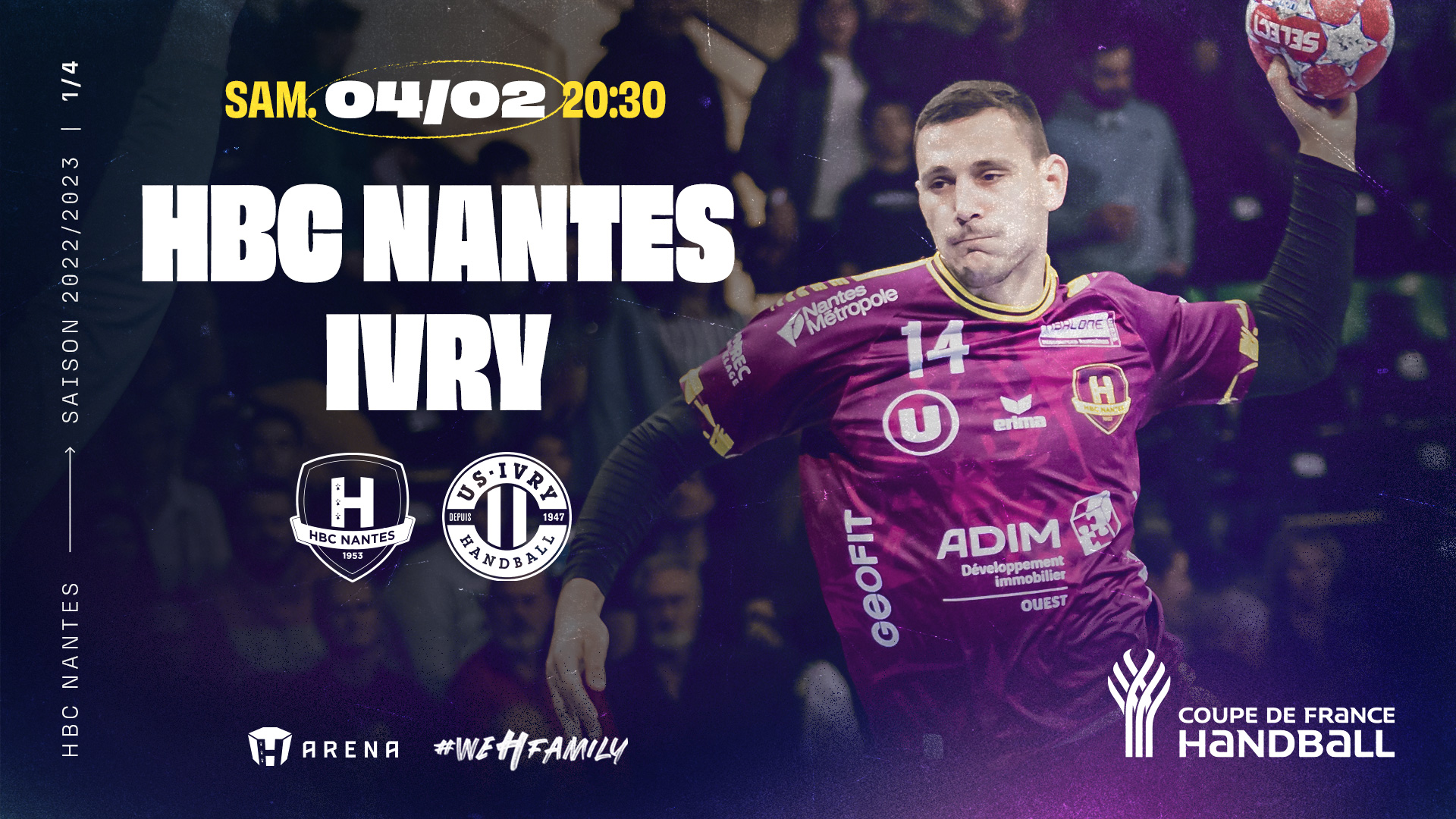 HBC Nantes - Ivry : Programme de match