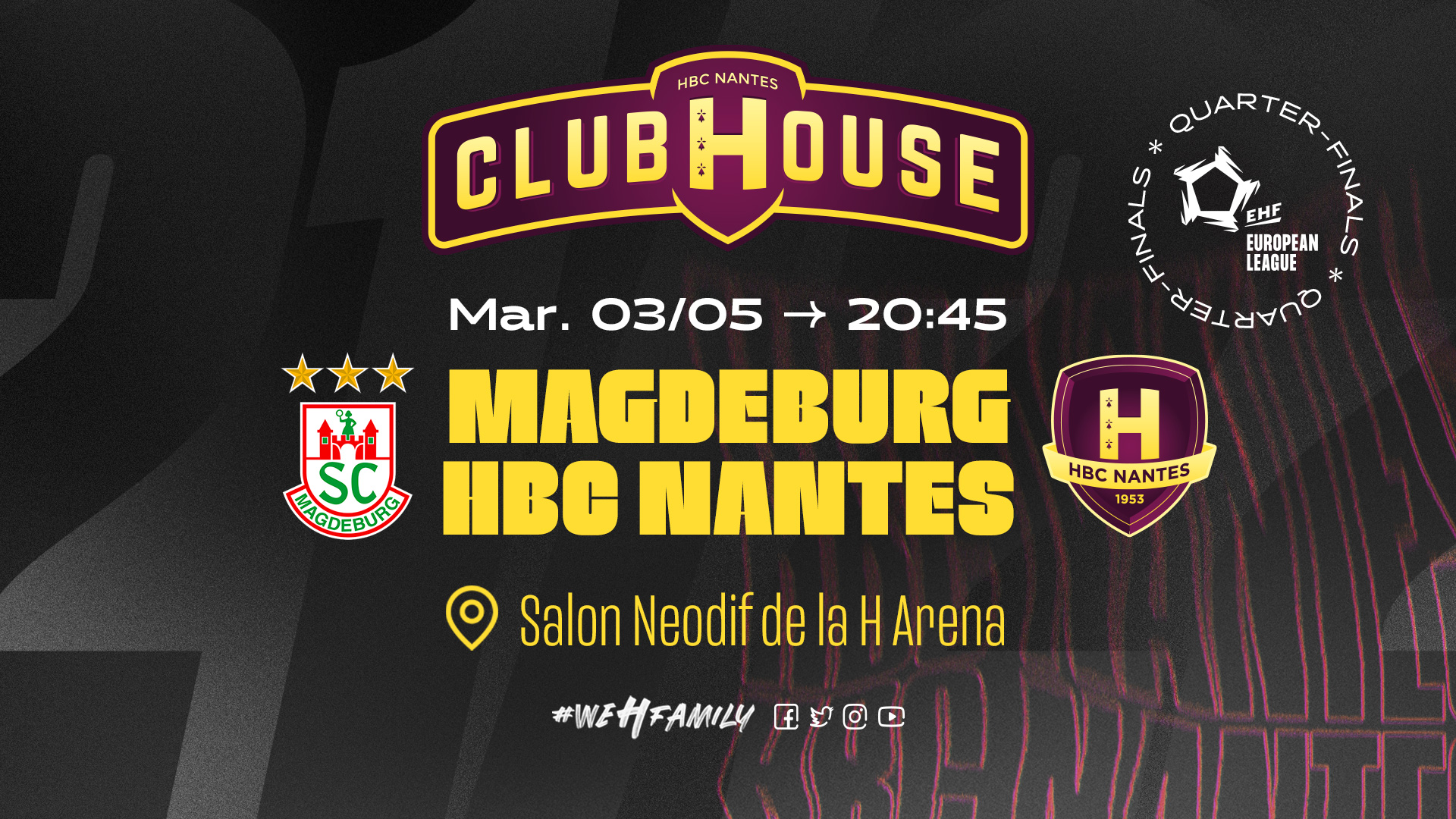 Club House : Magdeburg - HBC Nantes
