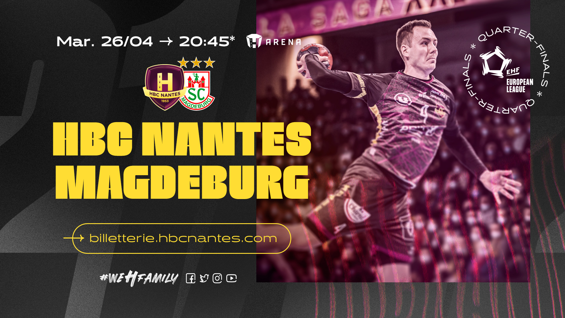 HBC Nantes - Magdeburg : Informations billetterie