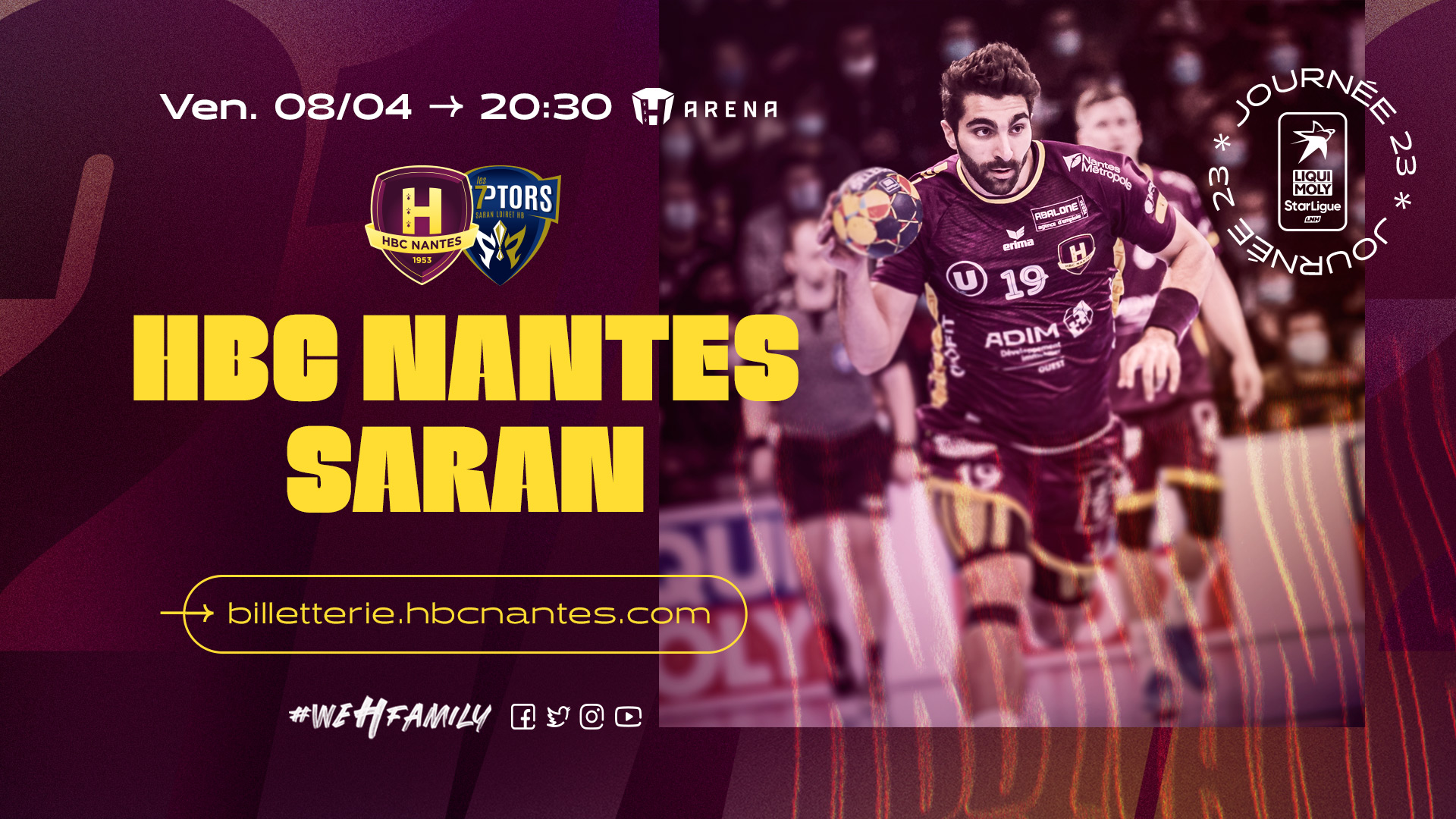 HBC Nantes - Saran : programme de match