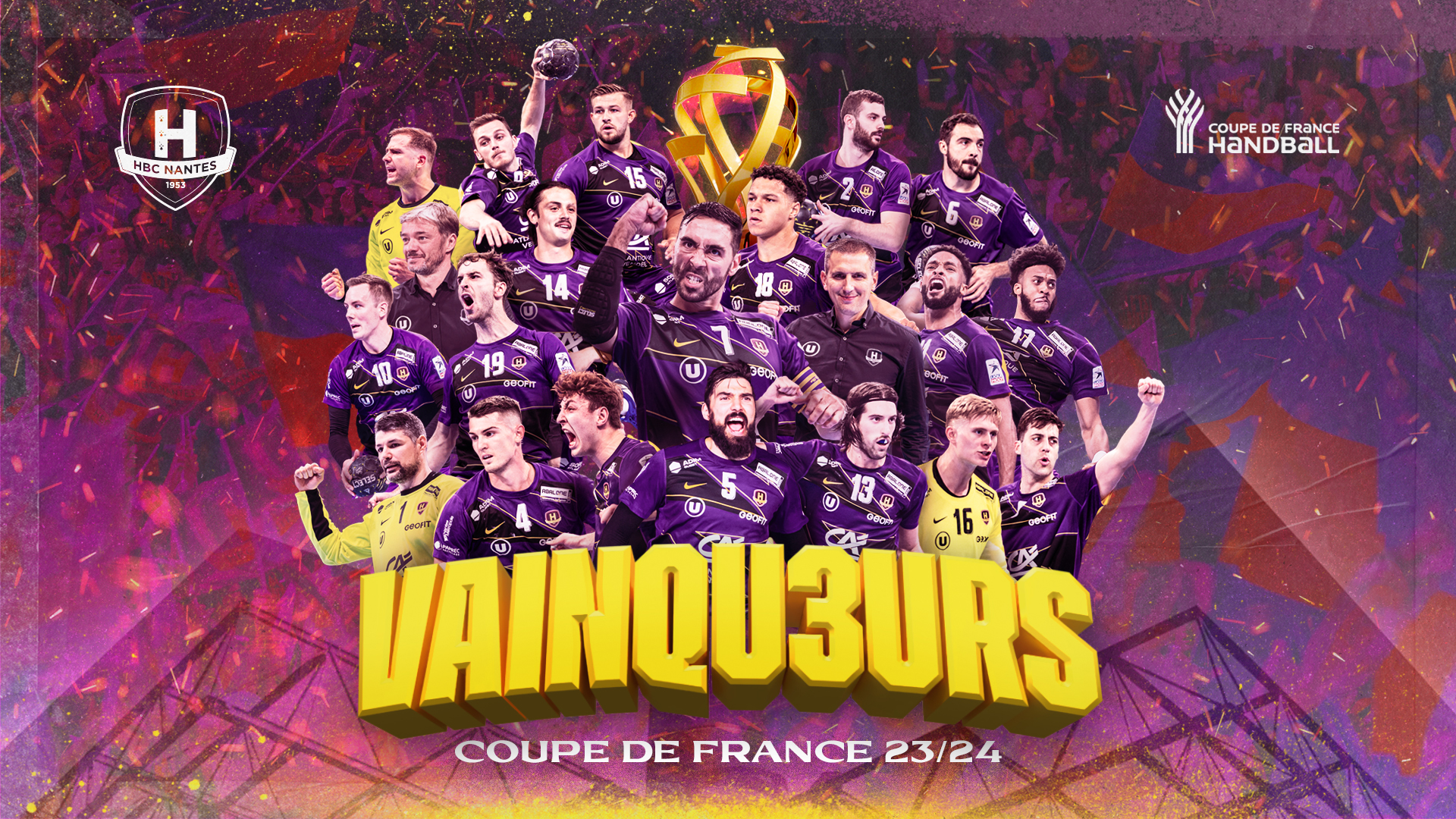Le HBC Nantes remporte la 3ème Coupe de France de son histoire (31-23)