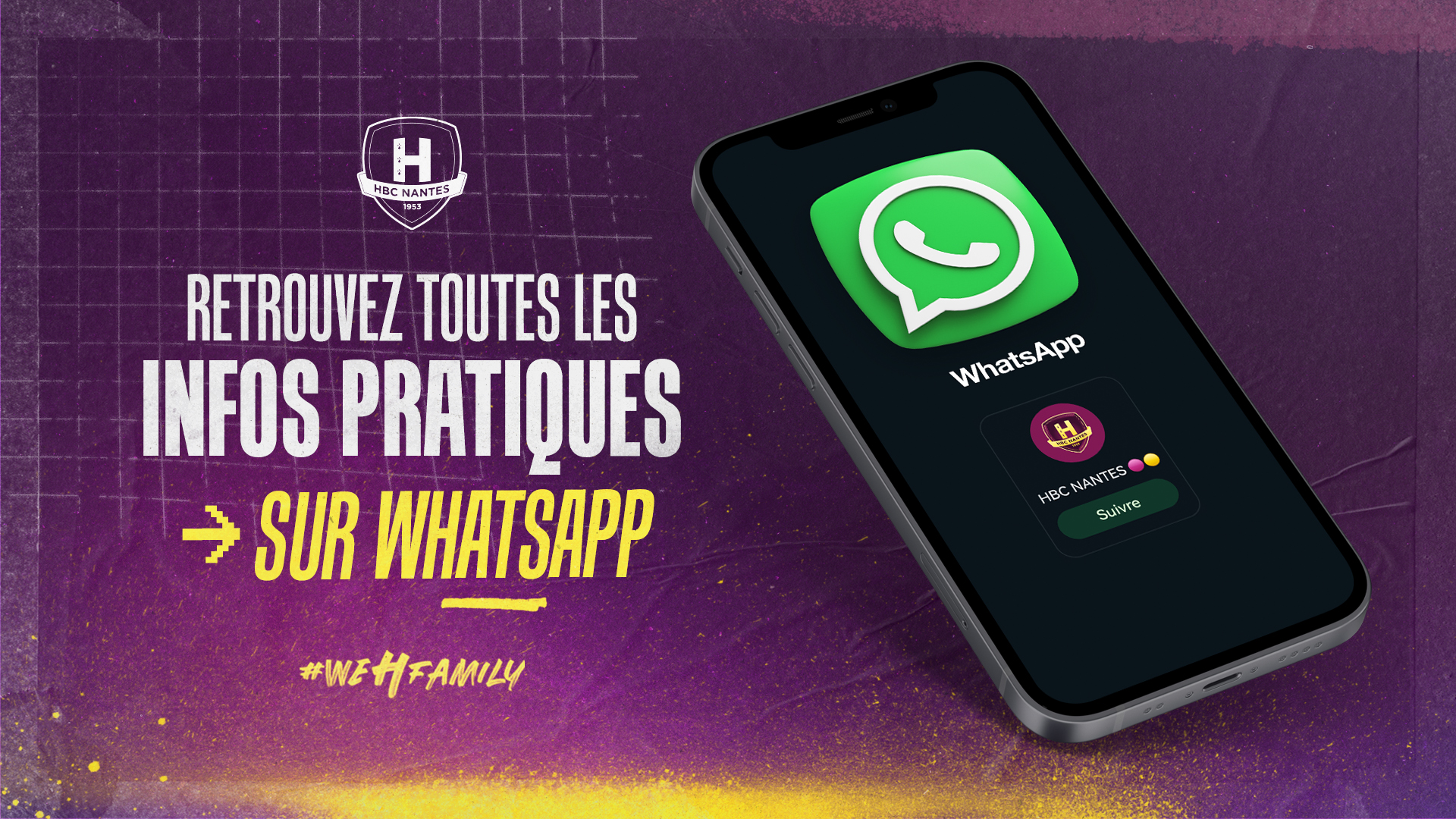 Le HBC Nantes lance sa chaîne WhatsApp !