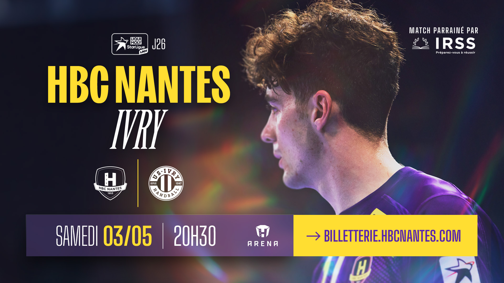 HBC Nantes - US Ivry : Samedi 3 mai à 20h30