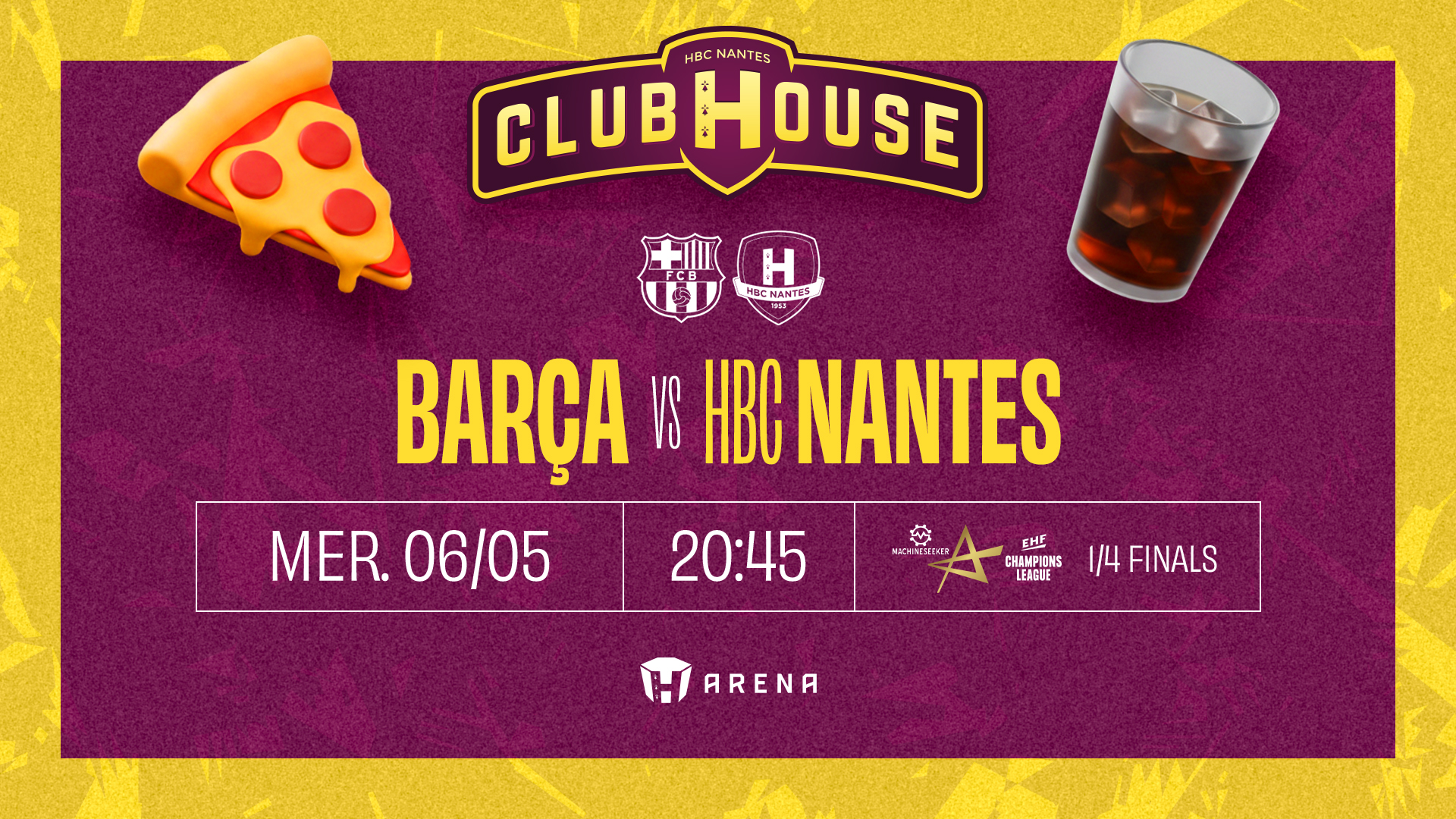 Barça - HBC Nantes au Club House