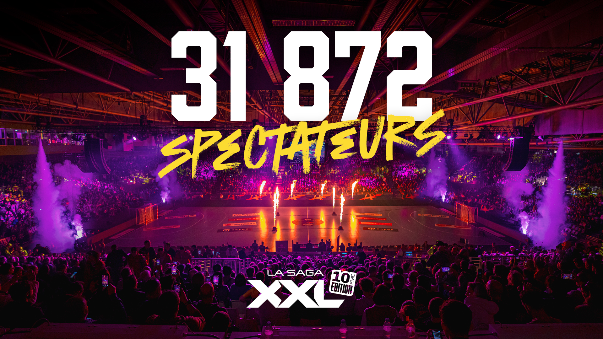 31 872 supporters présents pour la 10ème édition de la Saga XXL