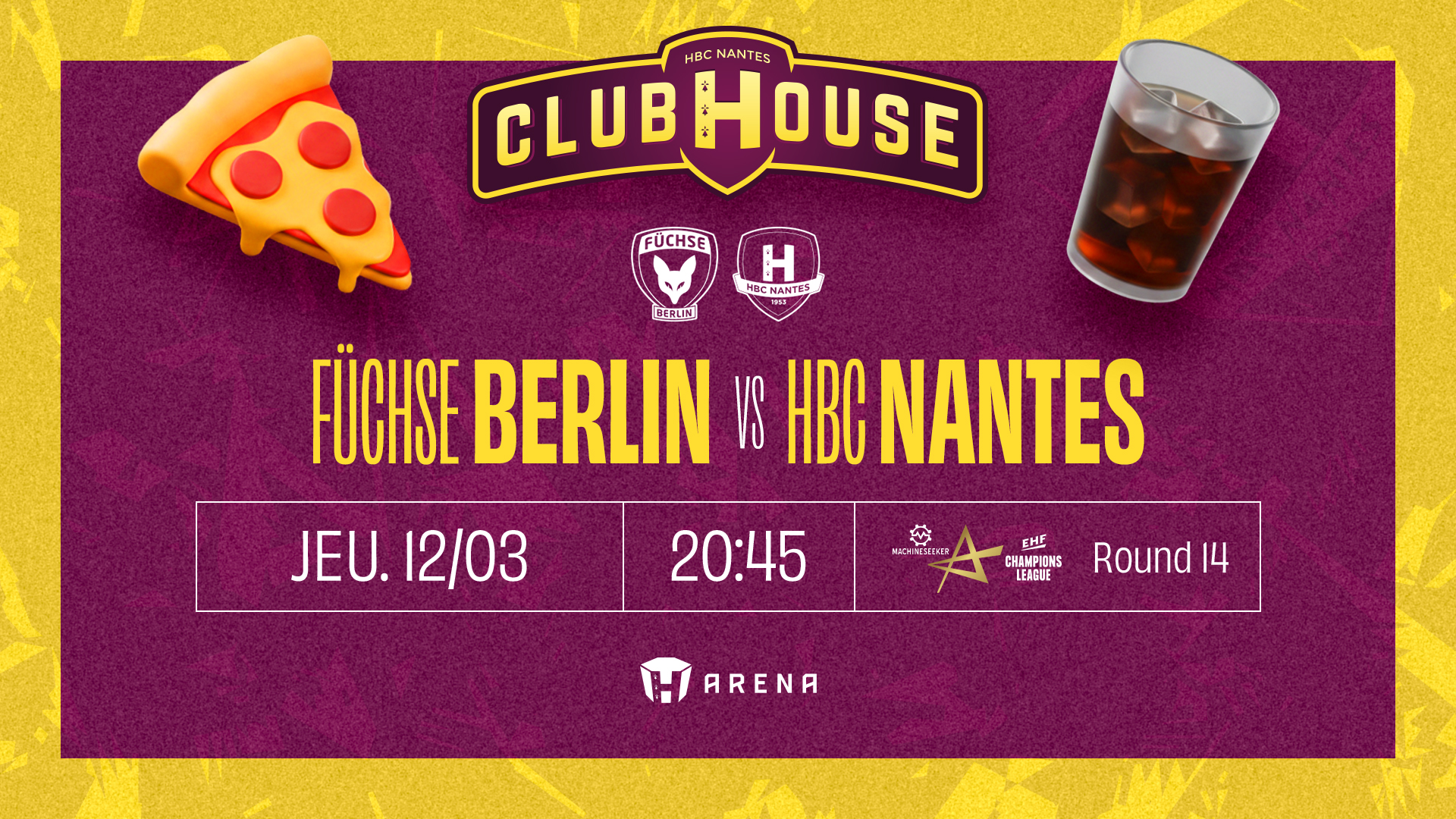 Berlin - HBC Nantes au Club House