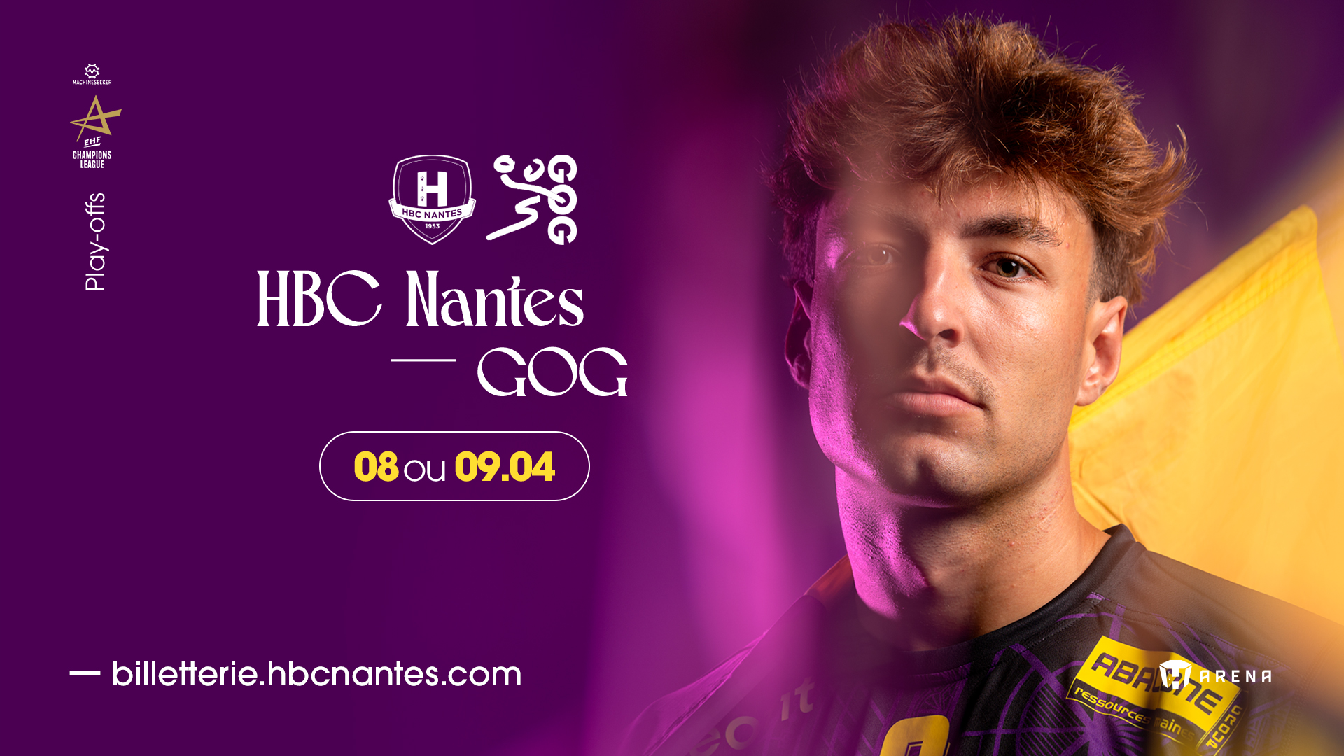 1/8ème Ligue des Champions face à GOG : Ouverture billetterie