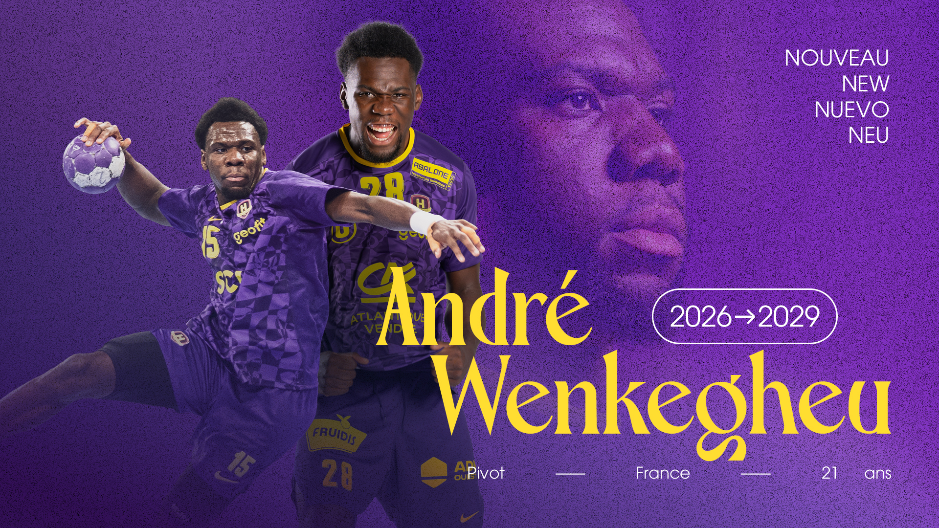 André Wenkegheu signe son premier contrat professionnel au HBC Nantes jusqu'en 2029