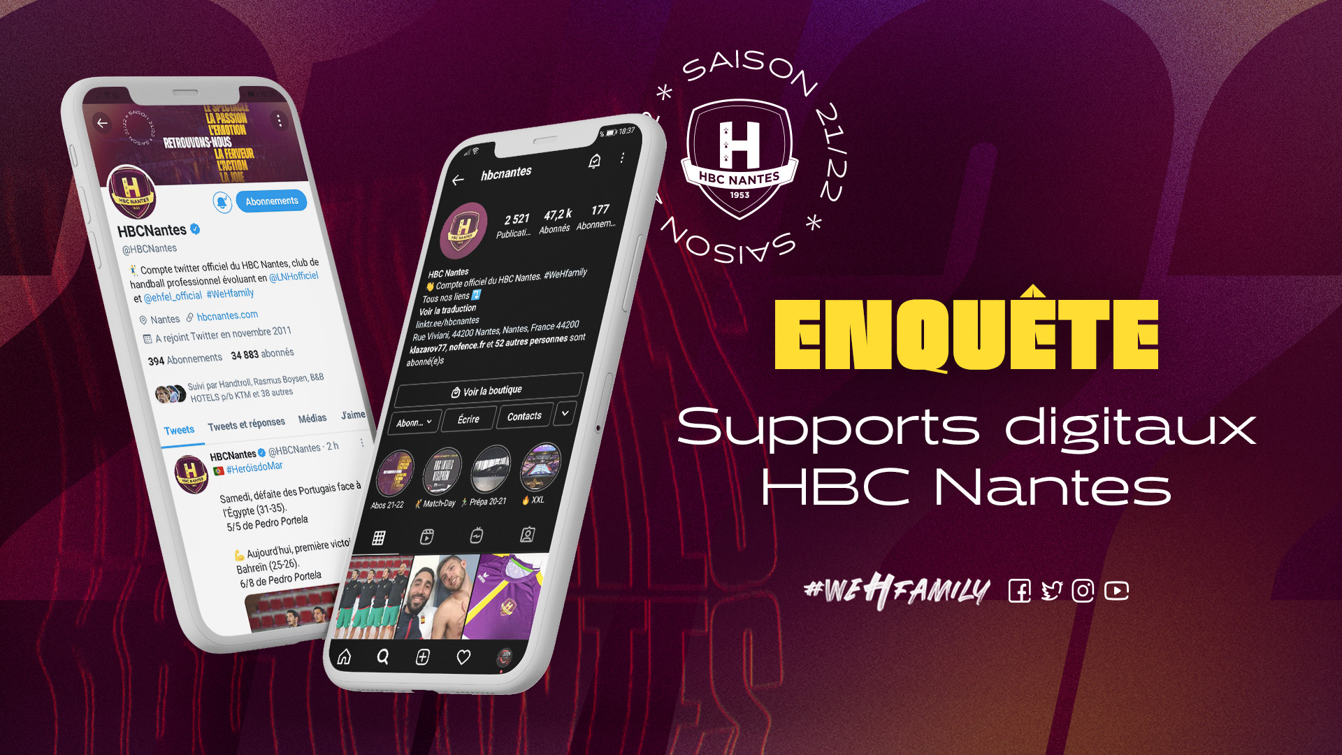Enquête HBC Nantes : supports digitaux