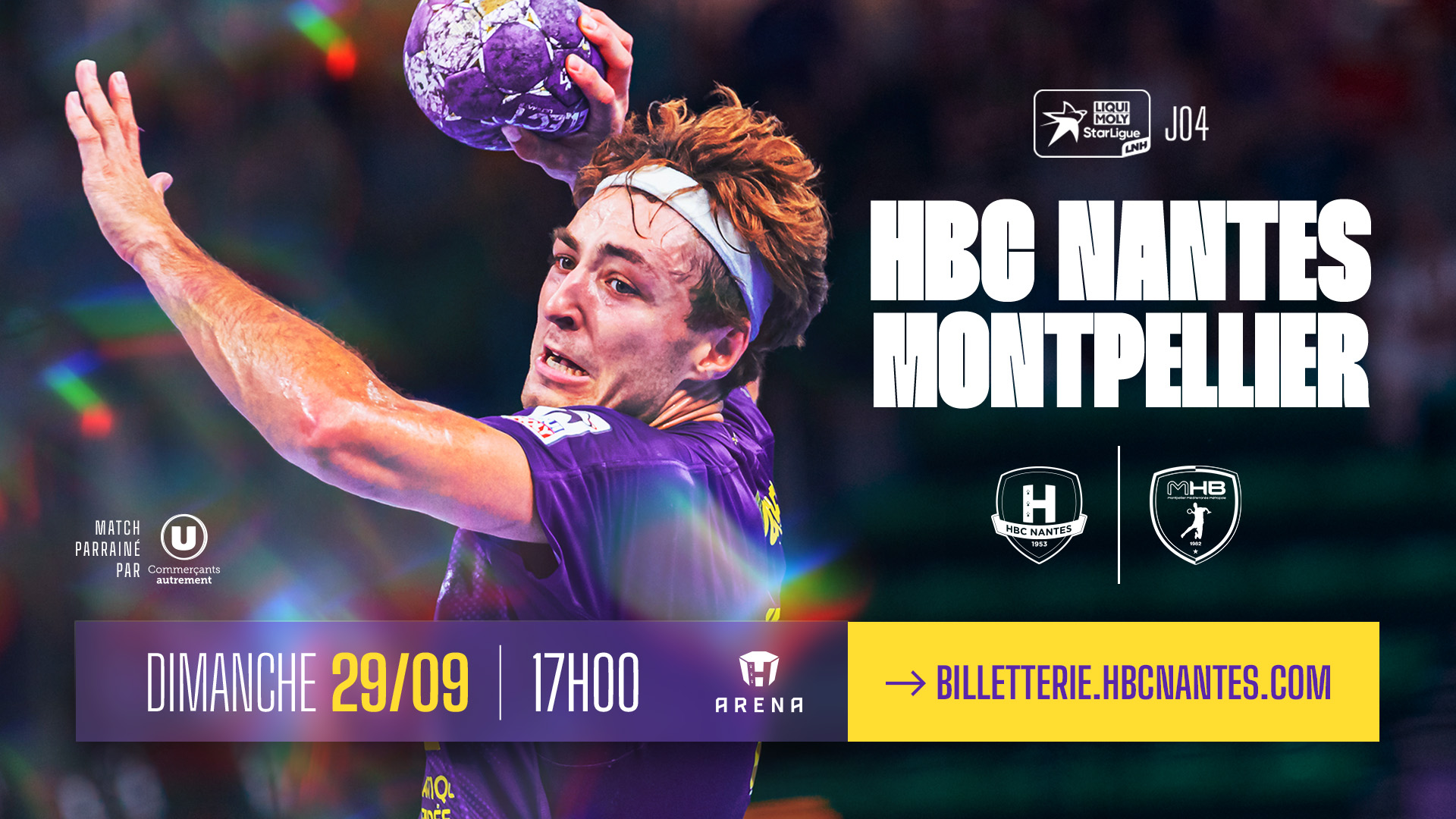 HBC Nantes - Montpellier : Dimanche 29 septembre à 17h00