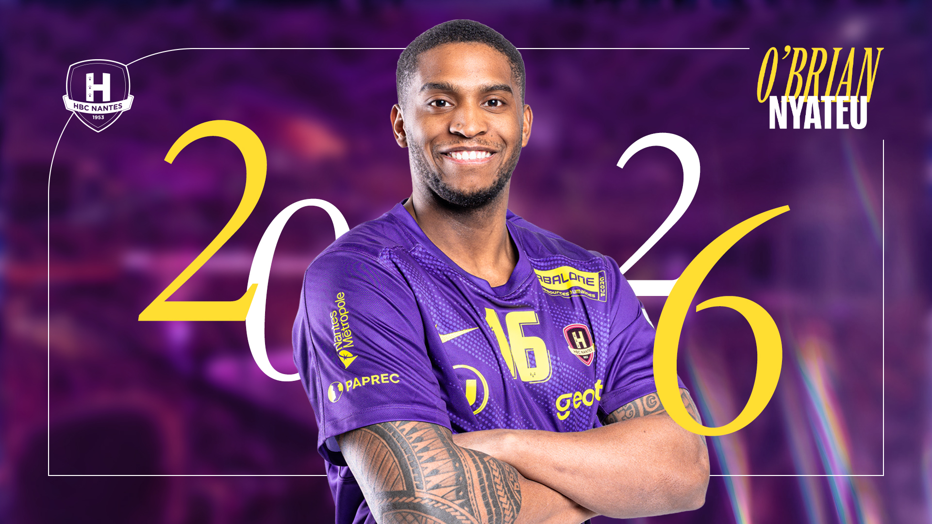 O'Brian Nyateu prolonge au HBC Nantes jusqu'en 2026