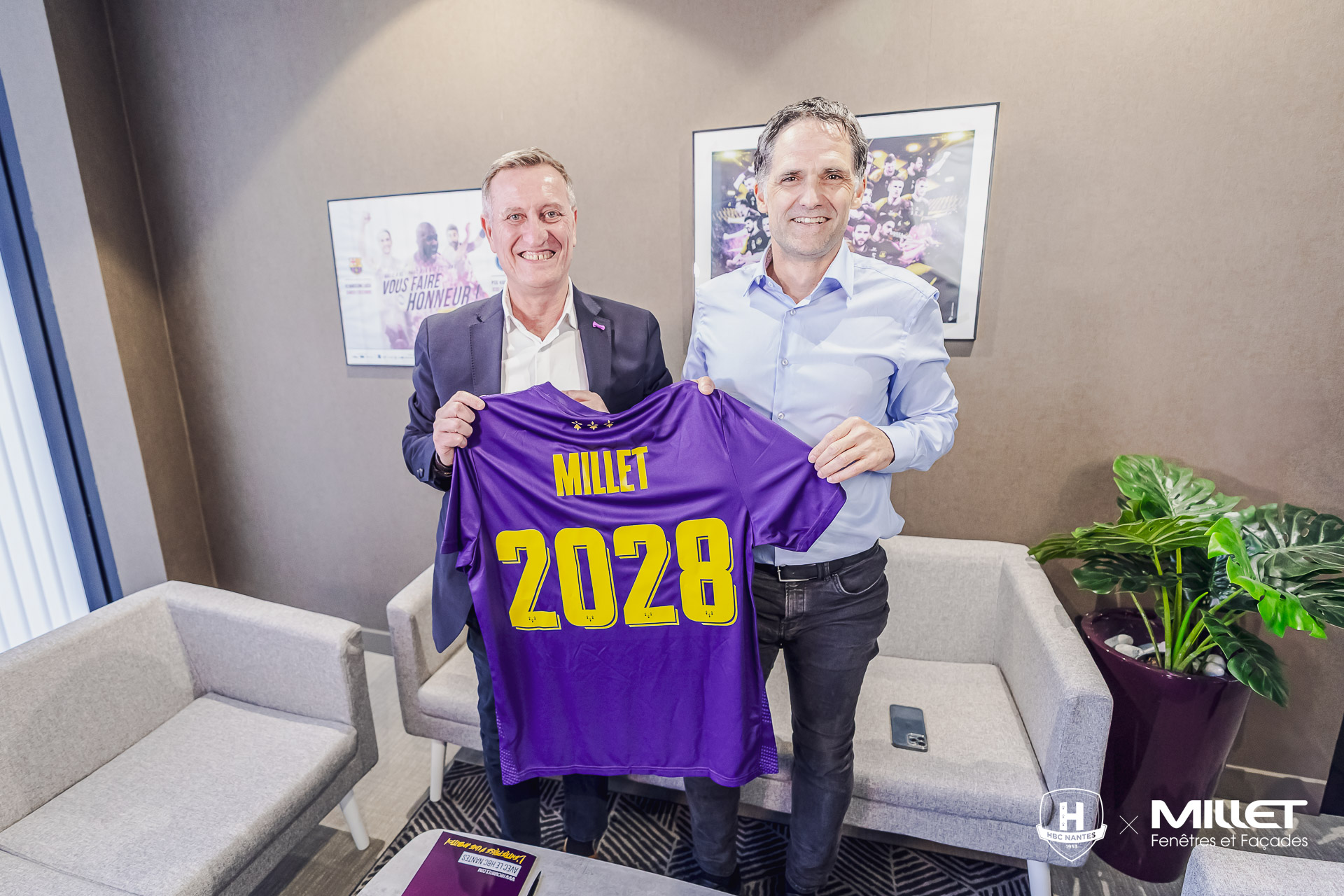 Groupe Millet, nouveau partenaire du HBC Nantes jusqu'en 2028