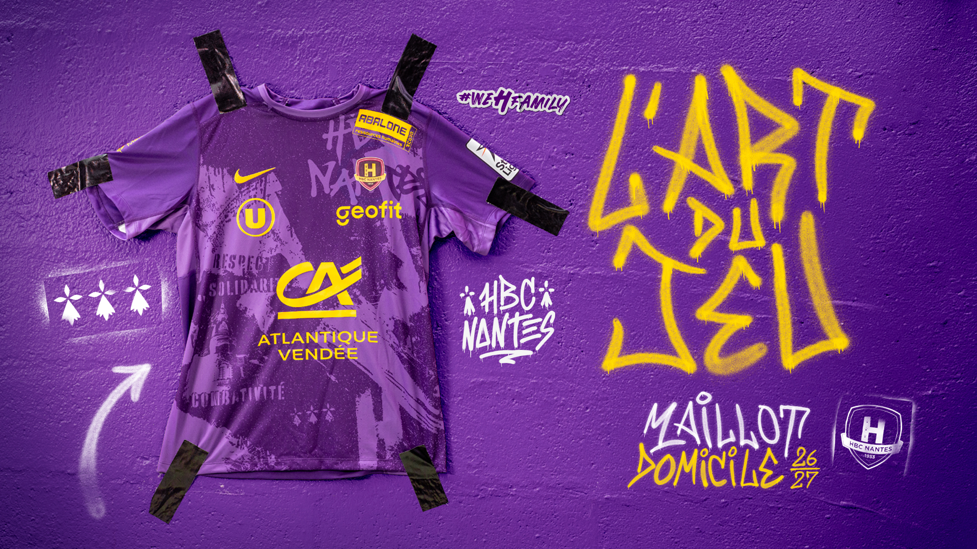 Nouveau maillot Nike x HBC Nantes 26-27