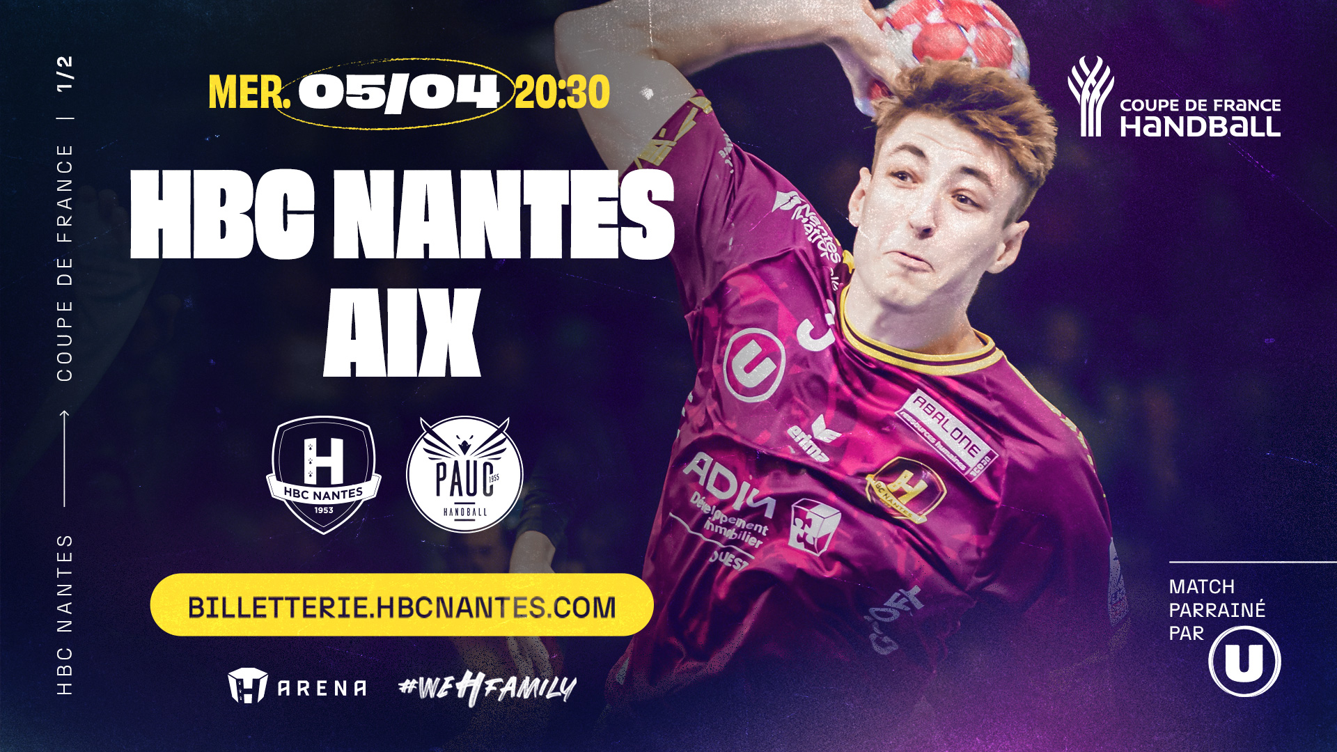 HBC Nantes - Aix compris dans l'abonnement Compétitions Nationales
