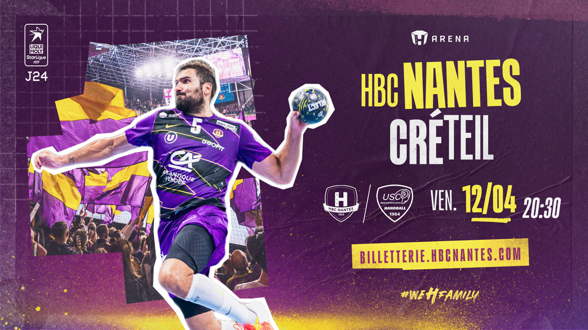 HBC Nantes - US Créteil : Vendredi 12 avril à 20h30