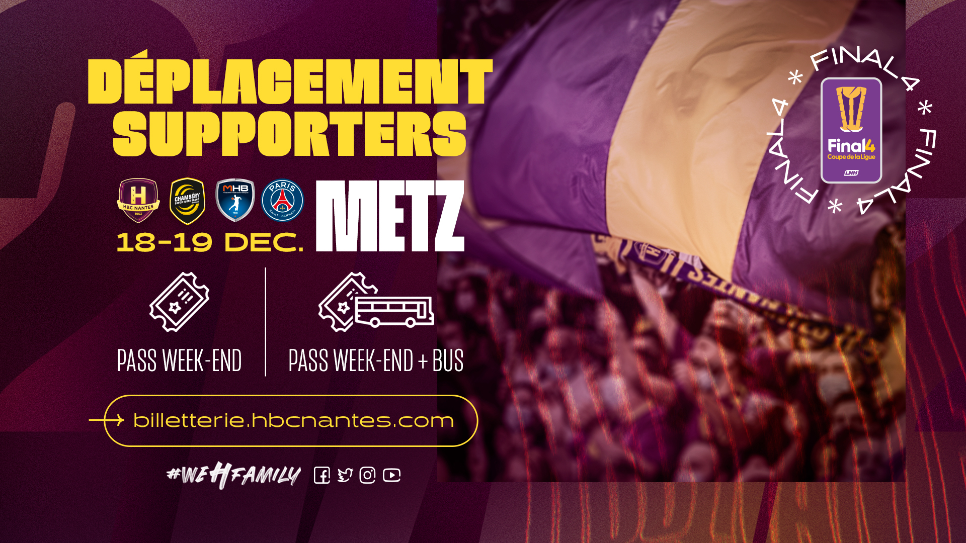 Déplacement supporters Final 4 Metz