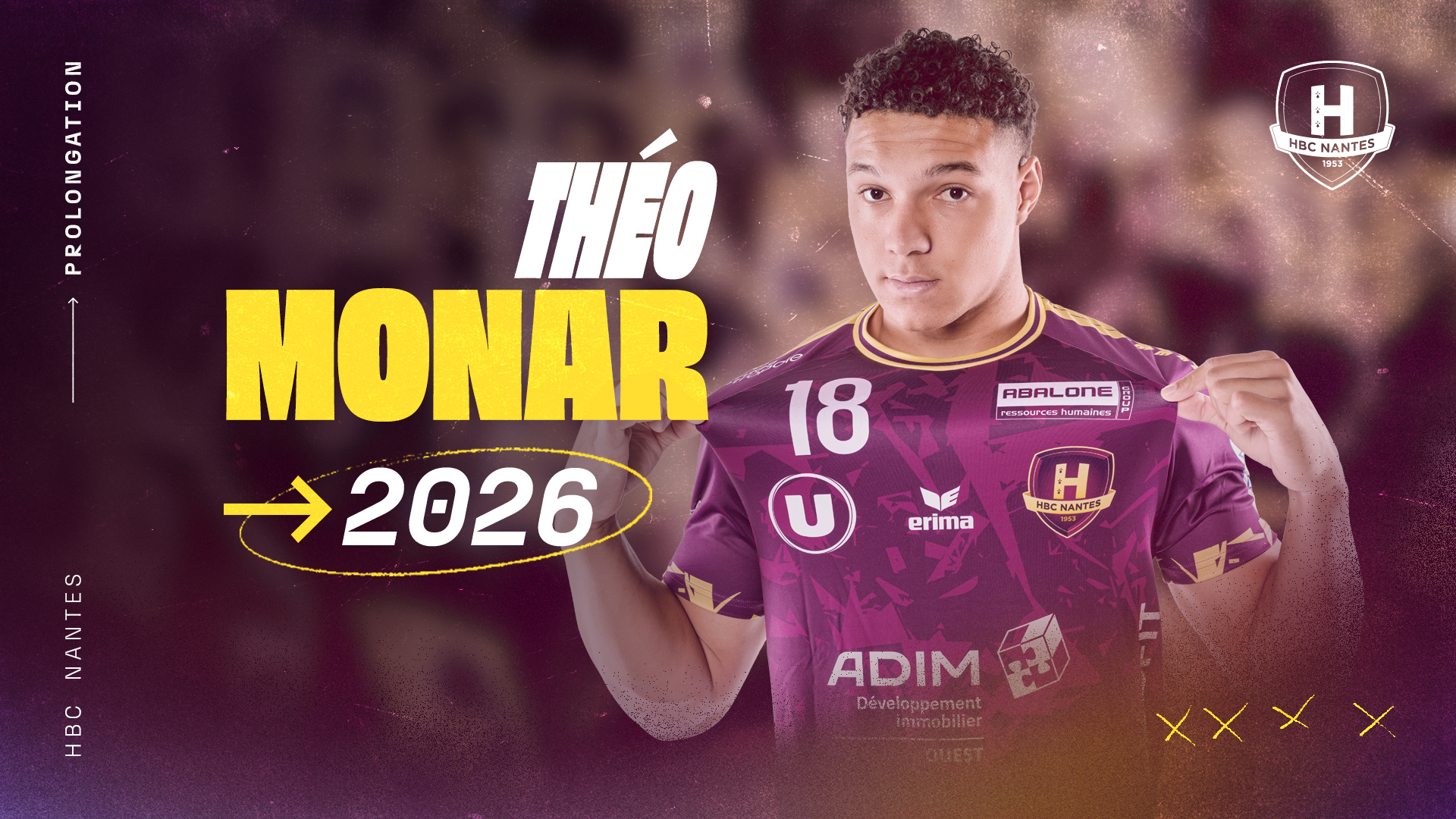Théo Monar prolonge au HBC Nantes jusqu'en 2026