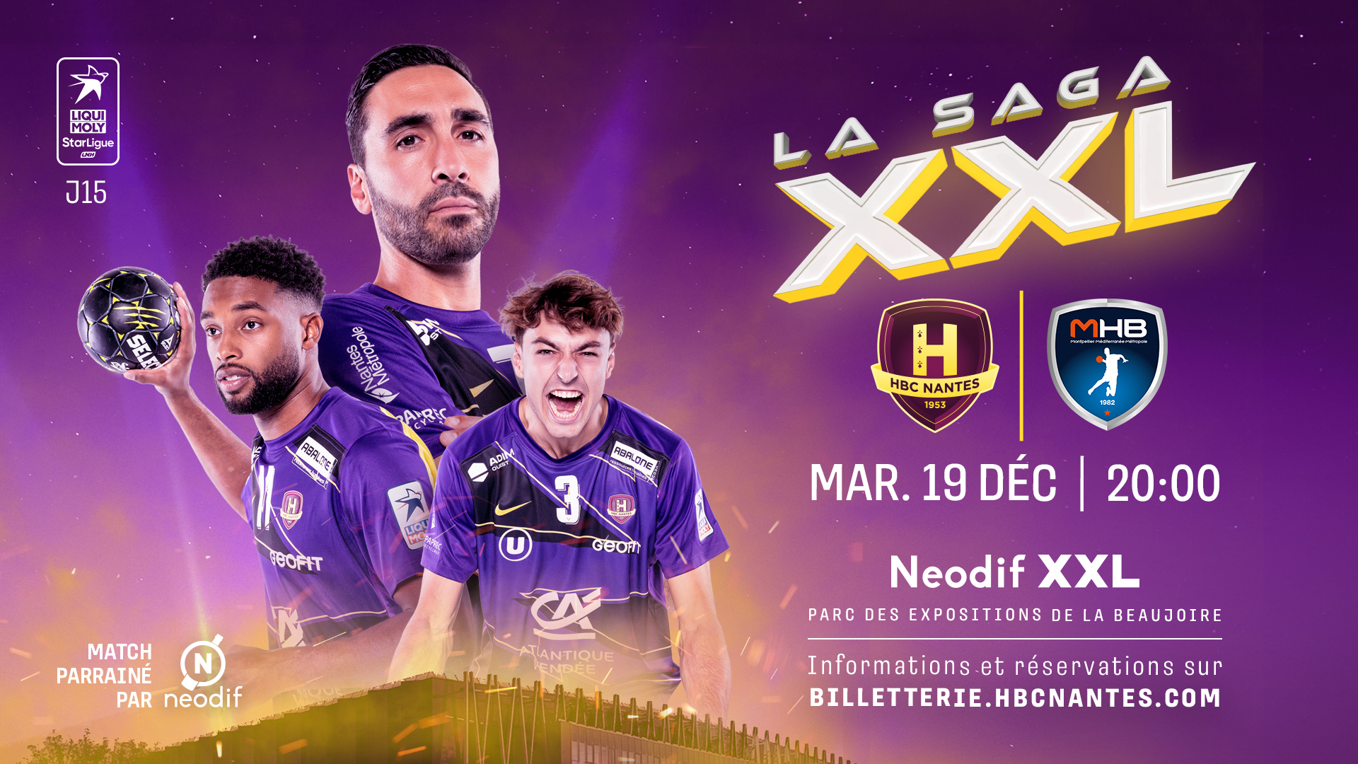 HBC Nantes - Montpellier (Neodif XXL) : Infos pratiques