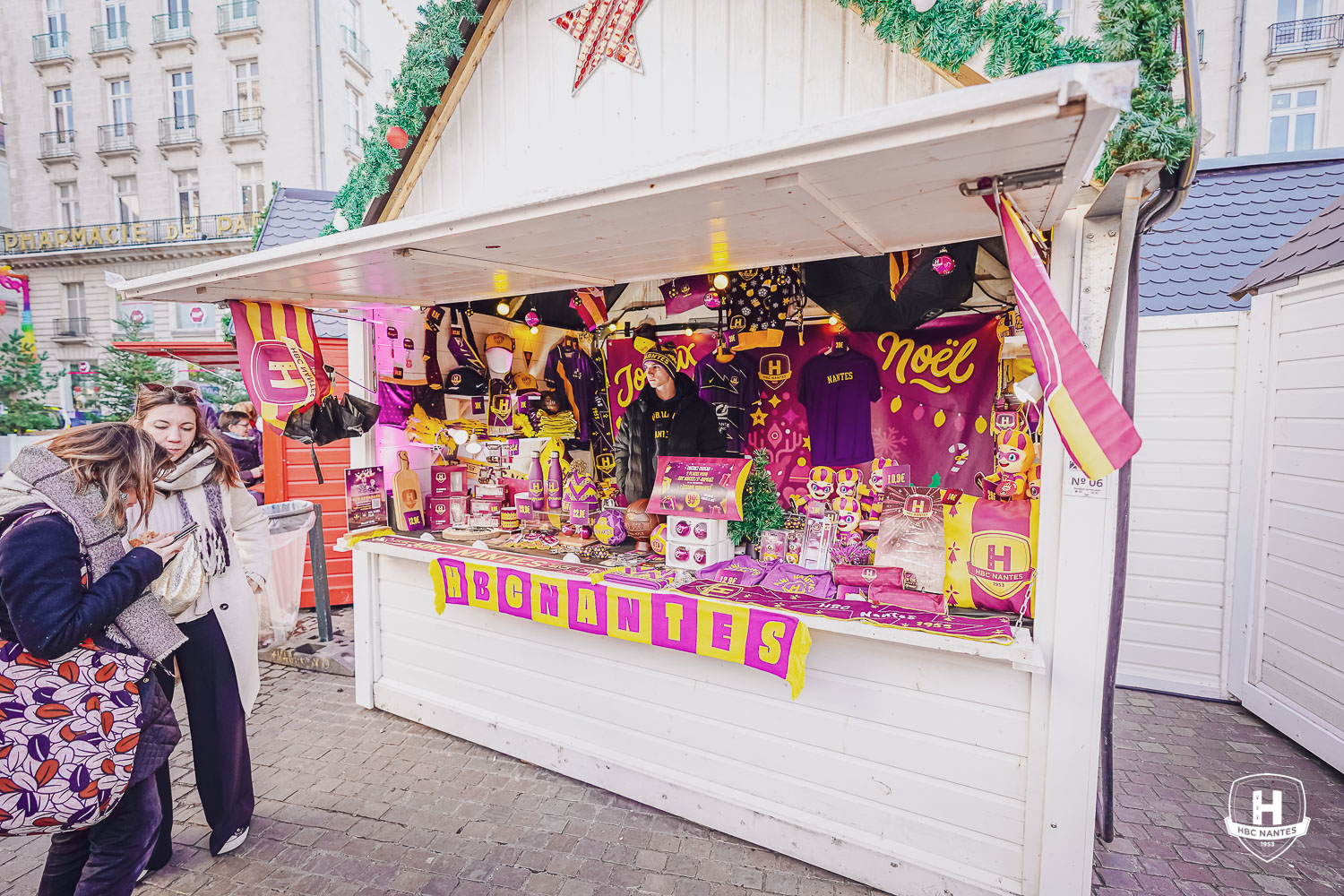 Le HBC Nantes présent au Marché de Noël