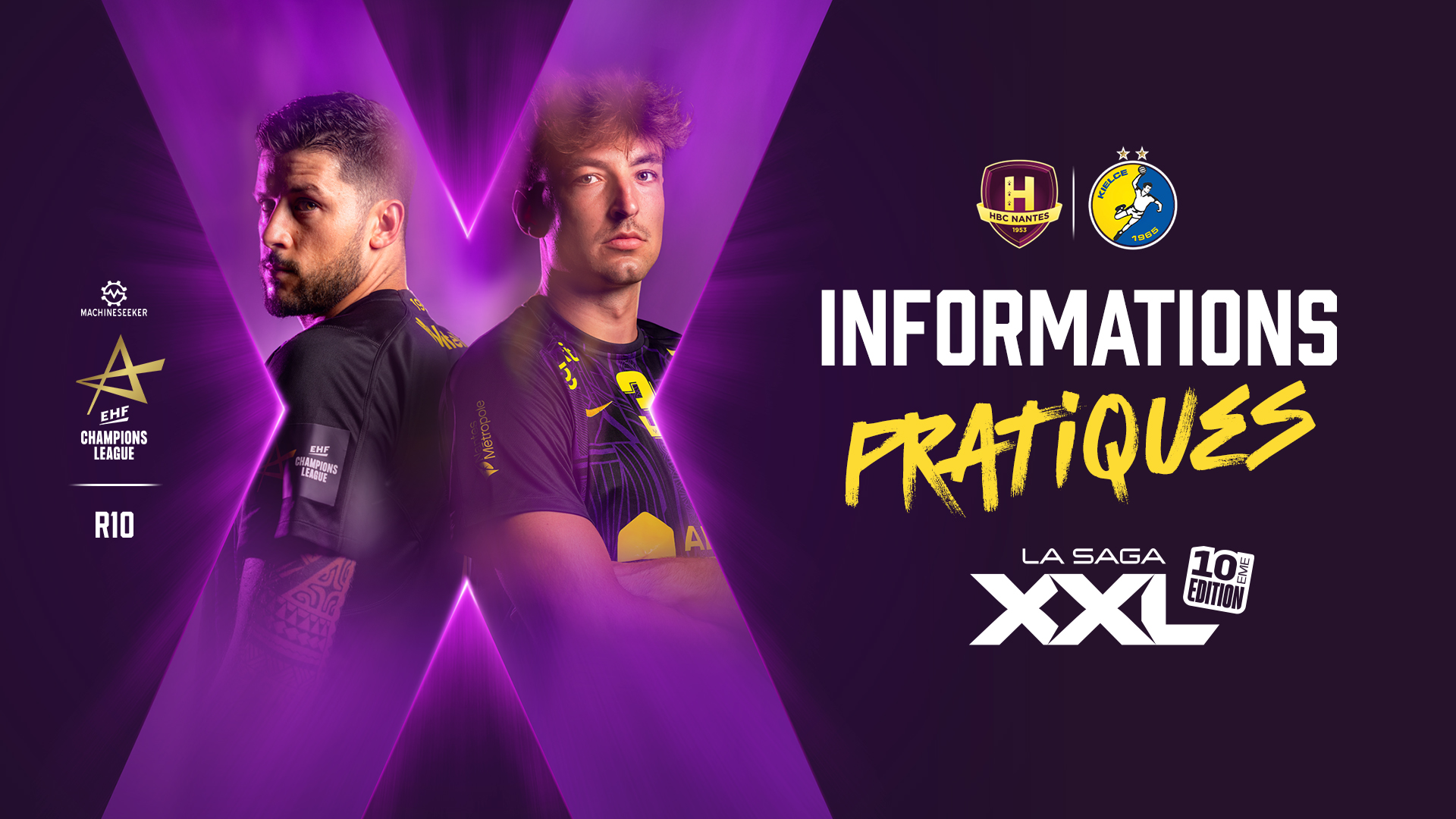 Infos pratiques (Neodif XXL) : HBC Nantes - Kielce