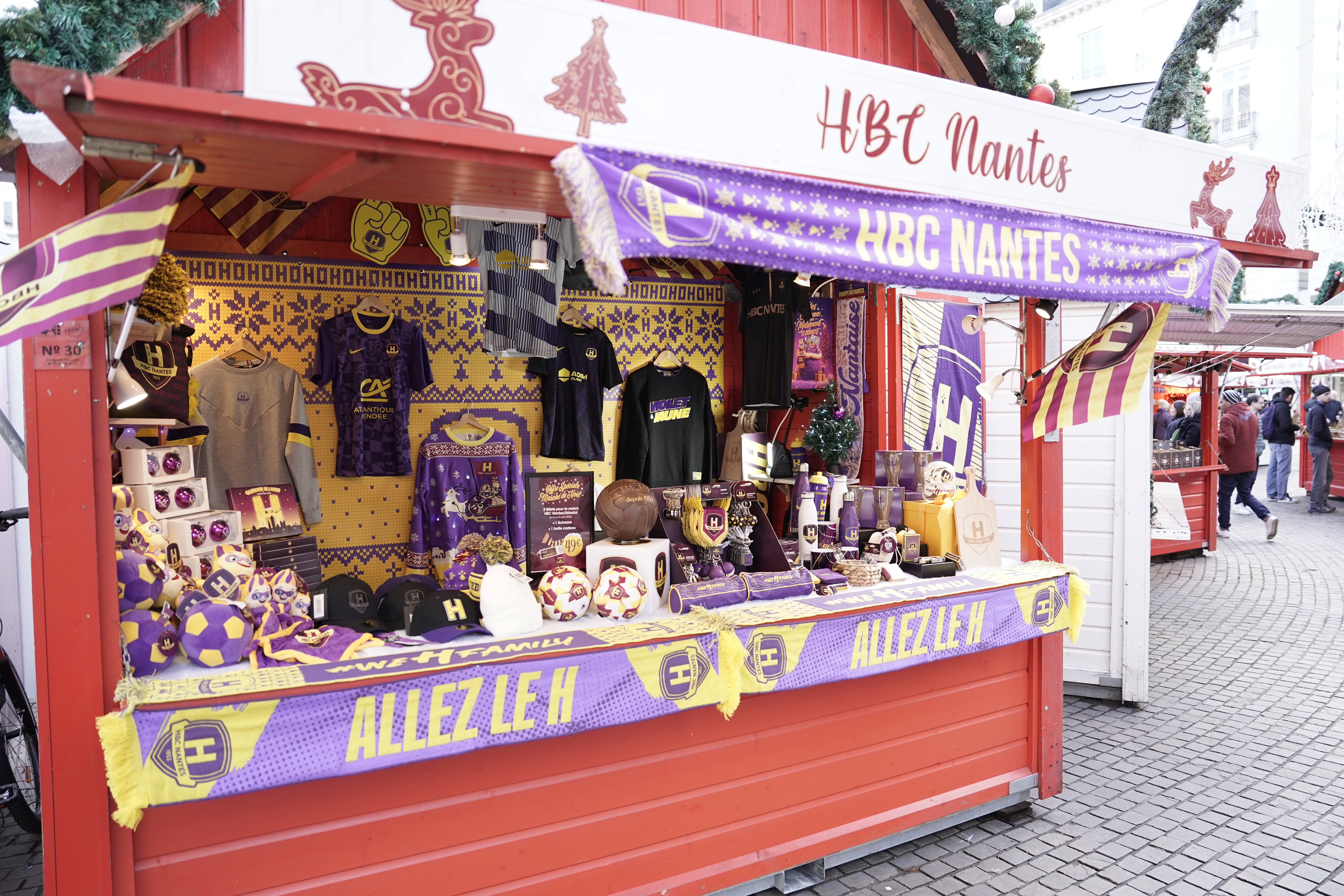 Le HBC Nantes au Marché de Noël