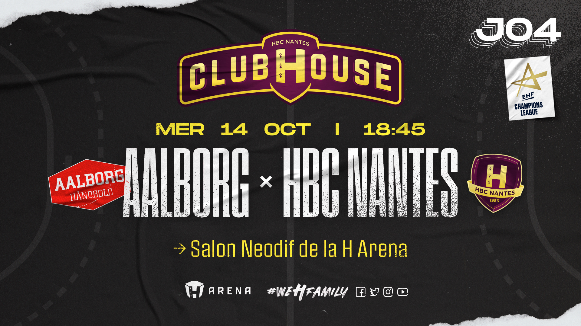 Aalborg - HBC Nantes : Rendez-vous au Club House