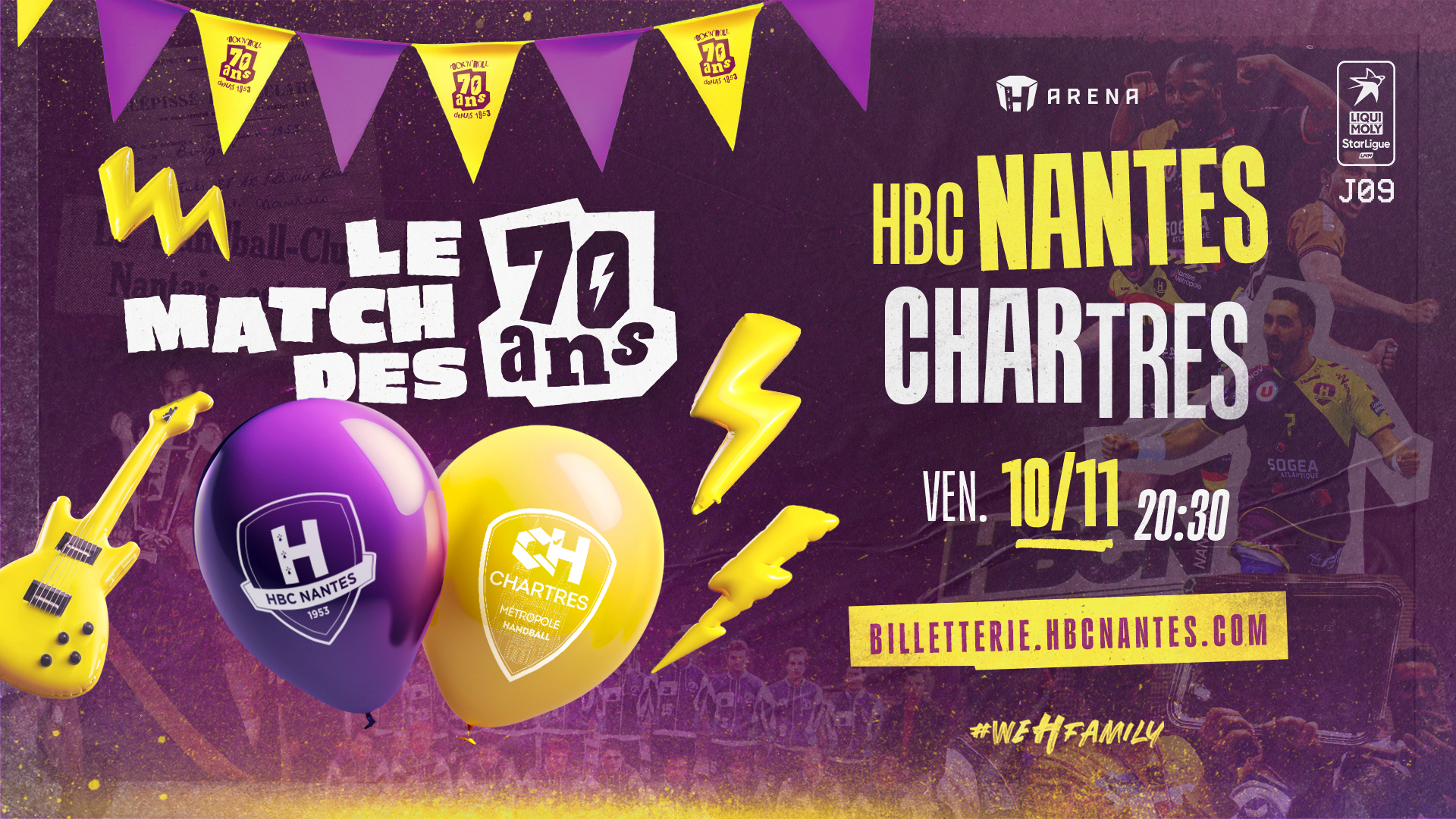 HBC Nantes - Chartres: le match des 70 ans